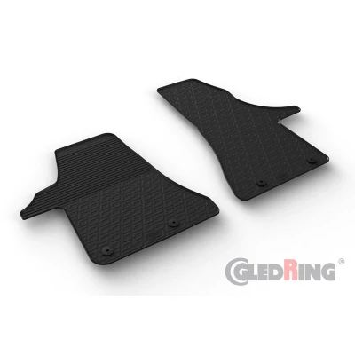Abbildung von Gledring 0904 Fußmattensatz Gummi vorne 2 schwarz 750mm 550mm VOLKSWAGEN: Transporter 6, 6 Bus