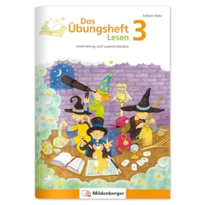 Abbildung von Das Übungsheft Lesen 3: Lesetraining und Leseverständnis Lernheft für 3. Klasse Deutsch, Lesekompetenz trainieren in der Grundschule, inkl. Lösungsheft Sticker