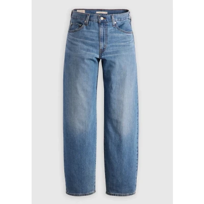 Abbildung von Levi&#039;s Baggy DAD Jeans, Damen, Größe: 25x32, Heavy check linen+ denim