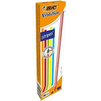 Abbildung von BIC 918487 Evolution Streifen Graphitstifte (12 Stück)