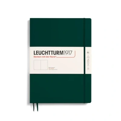Abbildung von LEUCHTTURM1917 370271 Notizbuch Master Slim (A4+), Hardcover, 123 nummerierte Seiten, Forest Green, blanko