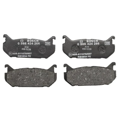 Abbildung von BOSCH 0 986 461 145 Bremsbelagsatz Low Metallic mit akustischer Verschleißwarnung MITSUBISHI: Shogun Pinin, 3000GT Coupe, GALANT 6