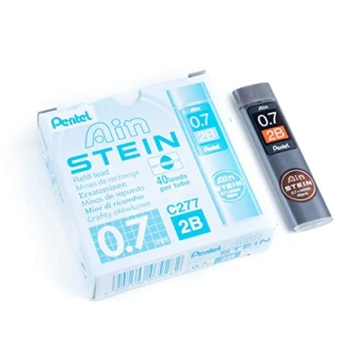 Abbildung von Pentel C277 2BO Ain Stein Feinmine, Strichstärke 0.7 mm, Härtegrad 2B, 40 Minen je Dose