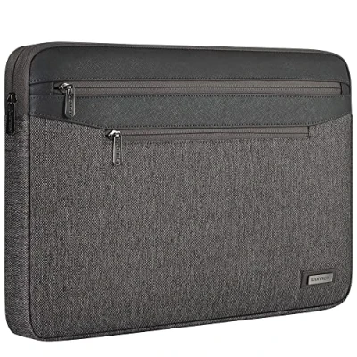 Abbildung von LONMEN 12.5 13 Zoll Wasserdicht Laptop Sleeve Hülle Tasche Laptophülle Notebook für 13&quot; MacBook Pro / 12.9&quot; iPad 2016 2017/13.5&quot; Surface 2/13.3&quot; Lenovo Yoga C630, Grau