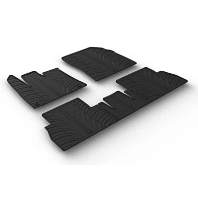 Abbildung von Gledring 0726 Fußmattensatz Gummi vorne und hinten 5 schwarz 750mm 550mm CITROËN: Berlingo