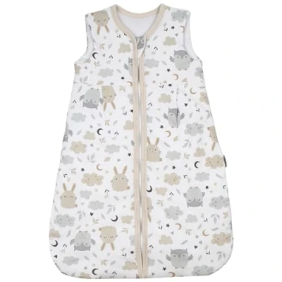 Abbildung von TupTam Baby Ganzjahresschlafsack 2.5 TOG, OEKO TEX zertifiziert, wattiert, Unisex, atmungsaktiv, Farbe: Hase/Eule, Größe: 80 86