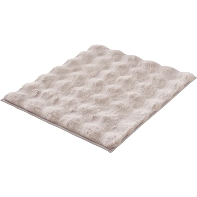 Abbildung von Kleine Wolke Badematte "Cloud" Höhe 28 mm rutschhemmend beschichtet fußbodenheizungsgeeignet Badteppich, Uni Farben, Hoch-Tief Effekt, besonders weich