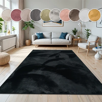 Abbildung von Paco Home Fellteppich »Kunstfell Soft 380« rechteckig 14 mm Höhe Langflor, Kuschelteppich besonders weich, Uni Farben