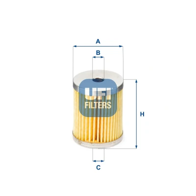 Abbildung von UFI 26.660 Filtro Carburante, 36