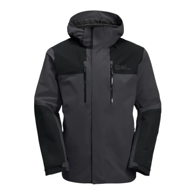 Abbildung von Jack Wolfskin Jasper Regenjacke / wasserabweisende Jacke, Herren, Größe: Large, Phantom