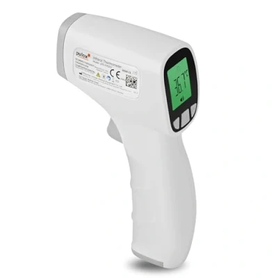 Abbildung von Pulox JPD FR202 Infrarot Fieberthermometer Kontaktloses Stirn und Oberflächen Thermometer für Babys Erwachsene LCD Anzeige, Fieberalarm Speicherabruf
