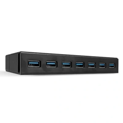 Abbildung von Lindy 43228 3.1 u. Ladefunktion 7 Port 3.2 Gen 1 Hub (USB 3.0) Schwarz