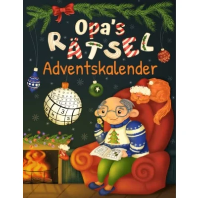 Abbildung von Opa&#039;s Rätsel Adventskalender: Senioren Adventskalender für Opa mit 72 Rätseln in großer Schrift inkl. Sudoku, Kreuzwort &amp; Wortsuchrätseln