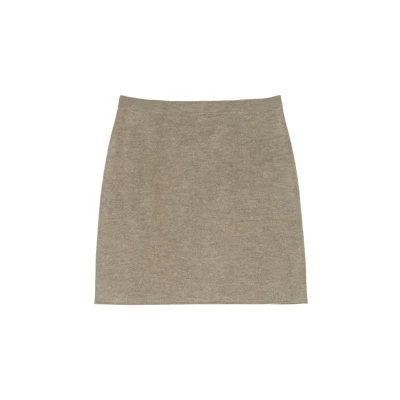Abbildung von Marc O&#039;Polo Alinienrock, Damen, Größe: 38, Shaded brown melange