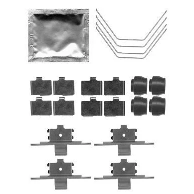 Abbildung von HELLA 8DZ 355 204 951 Zubehörsatz, Scheibenbremsbelag MAZDA: 6 Estate, Hatchback, Saloon