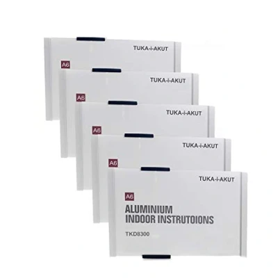 Abbildung von TUKA i AKUT 5st. Büro Türschild A6, Aluminium und Acryl Abdeckung, Büroschild zum selbst beschriften für schild 149 mm x 105 mm, Infoschild Wandmontage Anschrauben/Ankleben, TKD8300 A6 5x