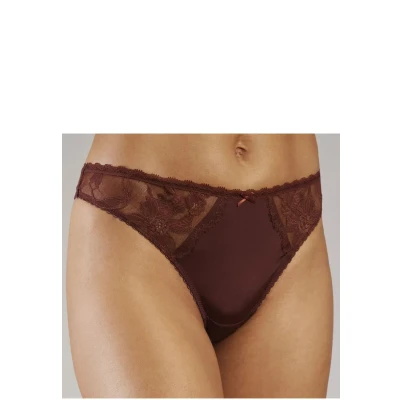 Abbildung von Lascana String, Damen, Größe: 40/42, Schokolade