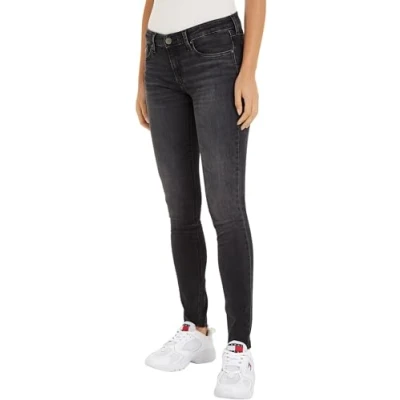 Abbildung von Tommy Jeans Damen Hose Sophie Skinny Fit, Blau (Denim Black), 28W/32L