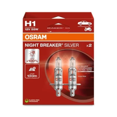 Abbildung von OSRAM 64150NBS 2HB Glühlampe, Fernscheinwerfer H1 12V 55W