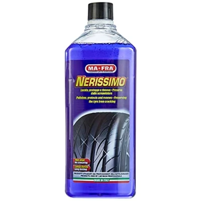 Abbildung von Ma Fra, Nerissimo, flüssiges Konzentrat für Reifen, hohe Deckkraft, schützt, reaktiviert und bewahrt die Farbe ohne zu schmieren, 1000 ml