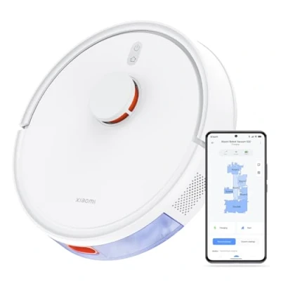 Abbildung von Xiaomi Robot Vacuum S20 Saug und Wischroboter, Smarter Reinigungsplan mit LDS Lasernavigation, 5000Pa Saugkraft, 3200mAh großer Akku, Für Teppiche Hartböden Tierhaare, App + Google &amp; Alexa Weiß