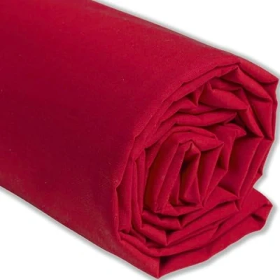 Abbildung von IPEA Baumwollstoff Popeline Rot 200 cm x 150 Made in Italy Meterware zum Nähen, Bekleidung, Futter, Wohnaccessoires, Patchwork, Stoff einfarbig Nähen