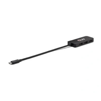 Abbildung von Club3D CSV 1553 USB Typ C auf Dreifach DisplayPort™ MST Hub 4K60Hz