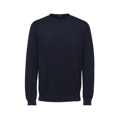 Abbildung von Selected Homme Slhberg CREW NECK Strickpullover, Herren, Größe: Medium, Navy blazer