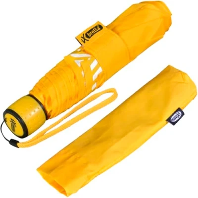 Abbildung von iX brella Mini Kinderschirm Safety Reflex extra leicht neon gelb