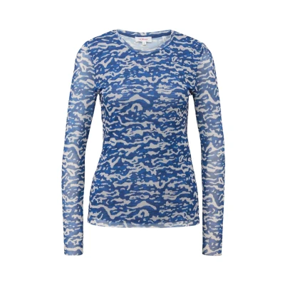 Abbildung von s.Oliver Langarmshirt aus Mesh dunkelblau 48
