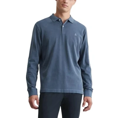 Abbildung von Marc O&#039;Polo Collar Details Embroidery Poloshirt, Herren, Größe: Medium, Moon stone