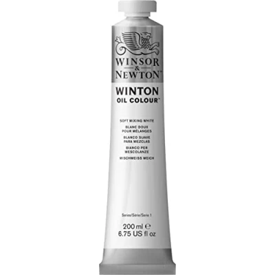 Abbildung von Winsor &amp; Newton 8840018 Winton, feine hochwertige Ölfarbe 200ml Tube mit gleichmäßiger Konsistenz, Lichtbeständig, hohe Deckkraft, Reich an Farbpigmenten Sanftes Mischweiß
