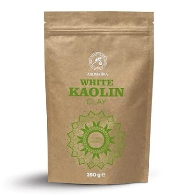 Abbildung von Weiße Tonerde Pulver Kaolin 250g Weißer Ton Clay Chemiefrei Gesichtsreinigung Kosmetikton für Natürliche Gesichtsmaske Peeling und Haarpflege mit