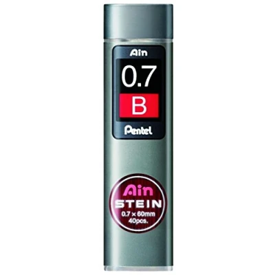Abbildung von Pentel Ain STEIN C277 Feinmine, 40 Minen je Dose, 0.7 mm, Härtegrad B (1 Dose)