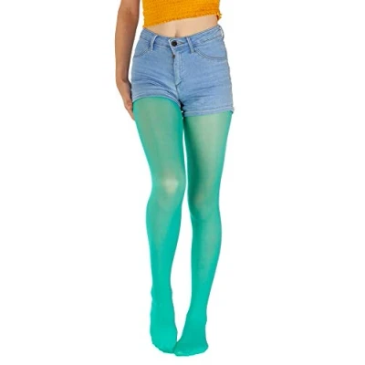 Abbildung von Giulia Türkis Feinstrumpfhose Mädchen Kinder Microfaser Semitransparent Farbig Ketty 40 Den Neo Mint 104 110