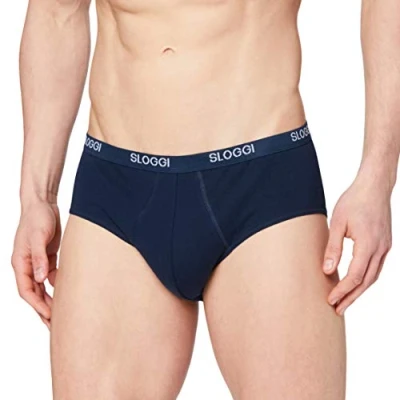 Abbildung von sloggi men Herren Basic Midi Slip, Night Blue, 7