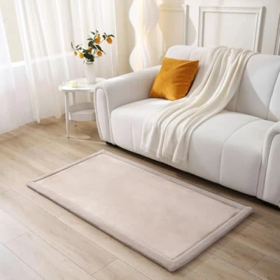 Abbildung von Wolkenweiche Spielmatte Baby 150x80x2,5cm, Beige Kinderzimmer Teppich mit hochwertigem Memory Schaum Krabbelmatte Rutschfester Unterseite Krabbeldecke Baby, Kinderteppich, Tatami Matte