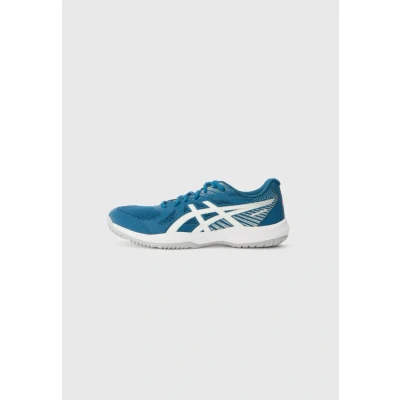Abbildung von Asics Upcourt Handballschuh, Herren, Größe: 49, Mako blue/white Lederimitat/textil