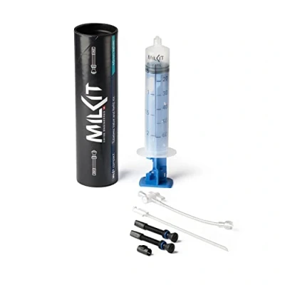 Abbildung von milKit Tubeless Kit COMPACT Injektor Werkzeug Dichtmilch Montage Set mit Spritze Spritzensystem (45 mm)