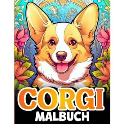Abbildung von Corgi Malbuch: 50 Niedliche, Liebevolle und Schöne Hunde Ausmalbilder für Erwachsene Jugendliche