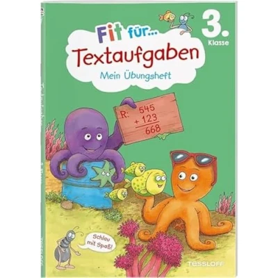 Abbildung von Fit für Textaufgaben 3. Klasse. Mein Übungsheft: sicher lösen (Fit die Schule Übungsheft)