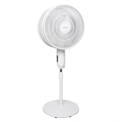 Abbildung von be cool Standventilator »Doppelstandventilator 2x45cm«, zwei Ventilatorenköpfe, 12 stufig, Fernbedienung