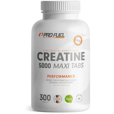Abbildung von Creatin Tabletten 300x optimal hochdosiert mit 5685 mg Monohydrat, davon 5000 vegane Kreatin laborgeprüft Zertifikat Vorrat für 60 Tage