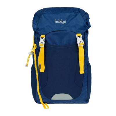 Abbildung von Baagl Rucksack für Kinder Stylischer Wanderrucksack Jungen &amp; Mädchen Ultraleicht Outdoor Kinderrucksack Tracker Schule Ausflüge mit Brust Hüftgurt, 14 l (Azul)