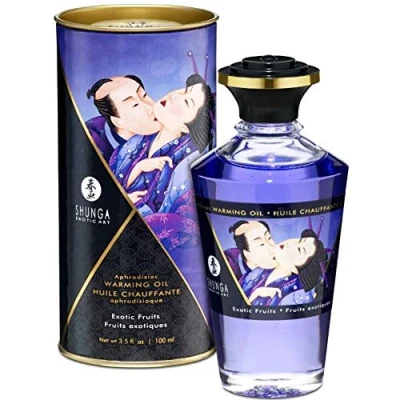 Abbildung von Shunga Aphrodisiac Wärmendes Öl, Exotische Früchte, Blau
