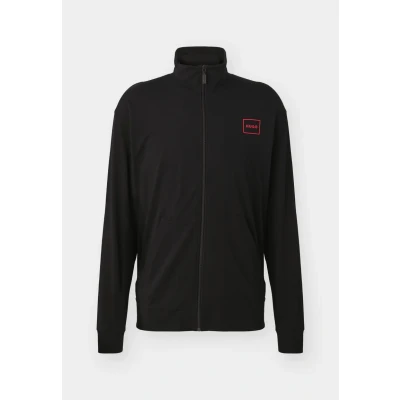 Abbildung von HUGO LAZE ZIP Jacket Nachtwäsche Shirt, Herren, Größe: Medium, Black
