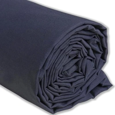 Abbildung von IPEA Baumwollstoff Popeline Grau Anthrazit 200 cm x 150 Made in Italy Meterware zum Nähen, Bekleidung, Futterstoffe, Möbel, Patchwork, Stoff einfarbig Nähen