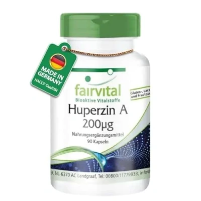 Abbildung von Fairvital Huperzin A 200µg aus Bärlapp Extrakt 90 Kapseln