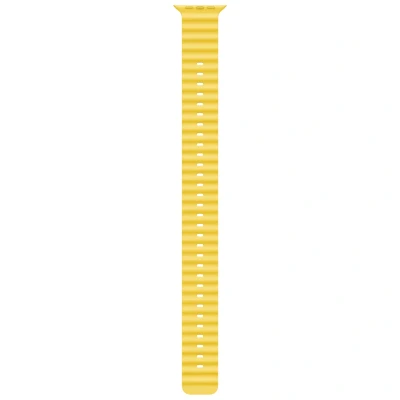 Abbildung von Apple Watch Armband Original Silikon und TPU (weich) Gelb Geeignet für Große XL