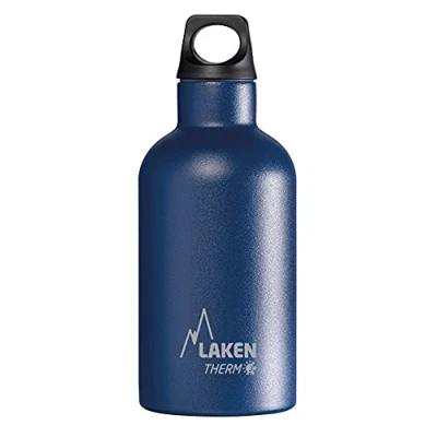 Abbildung von Laken Unisex Erwachsene Futura Thermo 0,35 Liter, BPA frei, wiederverwendbar, re&quot;cy&quot;c&quot;le&quot;bar (schmale Öffnung) Lakenflasche, dunkelblau